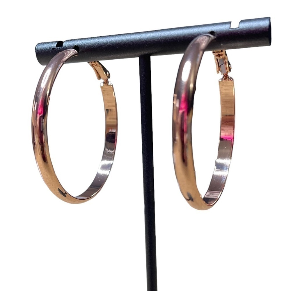 Gold hoop earrings NWOT